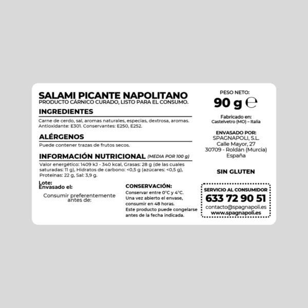 Salami Picante Napolitano - Imagen 2